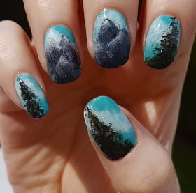 nail inspired by art